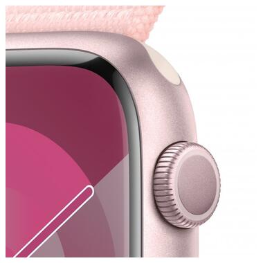 Смарт-годинник Apple Watch Series 9 GPS 45mm Pink Aluminum Case w. Light Pink S. Loop (MR9J3) фото №3