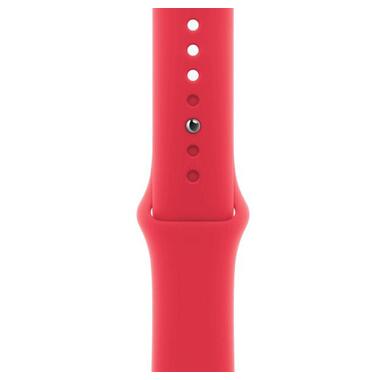 Смарт-годинник Apple Watch Series 9 GPS 45mm PRODUCT RED Alu. Case w. PRODUCT RED Sport Band - M/L (MRXK3) фото №4