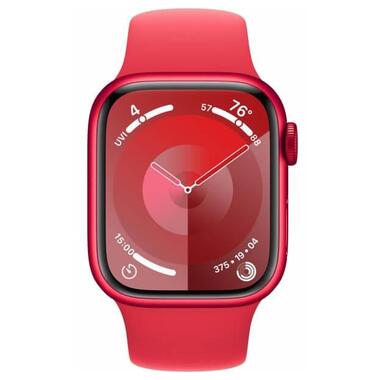 Смарт-часи Apple Watch Series 9 GPS 45mm PRODUCT RED Alu. Case w. PRODUCT RED Sport Band - S/M (MRXJ3) фото №2