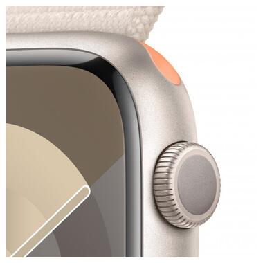 Смарт-годинник Apple Watch Series 9 GPS 45mm Starlight Aluminum Case w. Starlight Sport Loop (MR983) фото №3
