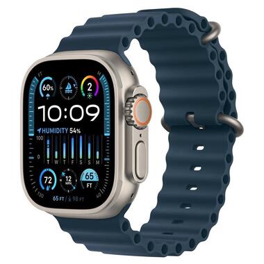 Смарт-годинник Apple Watch Ultra 2 GPS + Cellular 49mm Titanium Case with Blue Ocean Band (MREG3) фото №1