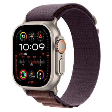 Смарт-годинник Apple Watch Ultra 2 GPS + Cellular 49mm Titanium Case with Indigo Alpine Loop - Medium (MRET3) фото №1