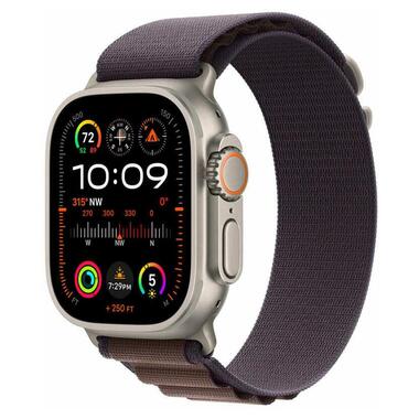 Смарт-годинник Apple Watch Ultra 2 GPS + Cellular 49mm Titanium Case with Indigo Alpine Loop - Small (MRER3) фото №1