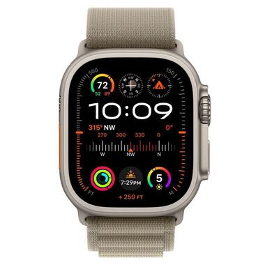 Смарт-годинник Apple Watch Ultra 2 GPS + Cellular 49mm Titanium Case with Olive Alpine Loop - Large (MRF03/MRFK3) фото №2