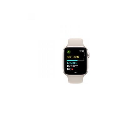 Смарт-годинник Apple Watch SE 2 GPS 44mm Starlight Aluminium Case with Starlight Sport Band S/M (MRE43) фото №6