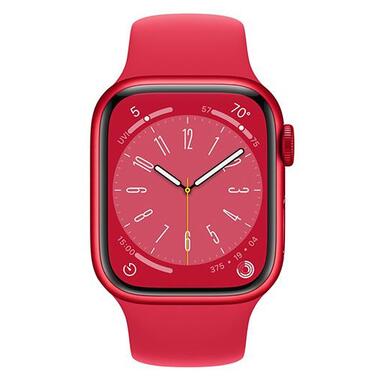 Смарт-годинник Apple Watch Series 8 GPS 45mm PRODUCT RED Aluminum Case w. PRODUCT RED S. Band - S/M (MNUR3) фото №2