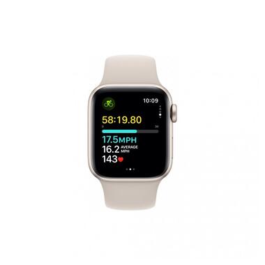 Смарт годинник Apple Watch SE 2 GPS 40mm Starlight Aluminium Case with Starlight Sport Band M/L (MR9V3) фото №3