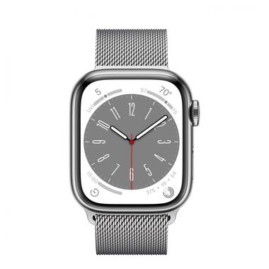 Смарт-годинник Apple Watch Series 8 GPS + Cellular 45mm Smart Watch w/Starlight Aluminum Case with Starlight Sport Band - M/L (MNKG3) фото №3