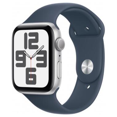 Смарт-годинник Apple Watch SE 2023 GPS 40mm Silver Aluminium Case with Storm Blue Sport Band - S/M (MRE13QP/A) фото №1
