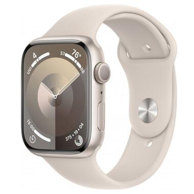 Смарт-годинник Apple Watch Series 9 GPS 41mm Starlight Aluminum Case w. Starlight Sport Band - S/M (MR8T3) фото №1