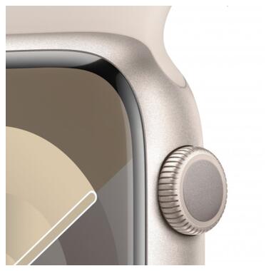 Смарт-годинник Apple Watch Series 9 GPS 41mm Starlight Aluminum Case w. Starlight Sport Band - S/M (MR8T3) фото №3