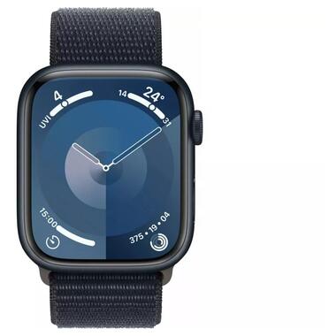 Смарт-годинник Apple Watch Series 9 GPS 41mm Midnight Aluminum Case with Cyprus Sport Loop (MR9L3, MT573) фото №1
