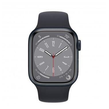 Смарт-годинник Apple Watch Series 8 GPS + Cellular 41mm Midnight Aluminum Case with Midnight Sport Band - M/L (MNUW3) фото №2