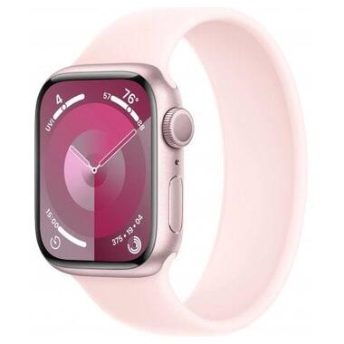 Смарт-годинник Apple Watch Series 9 GPS + Cellular 41mm Pink Aluminum Case with Light Pink Solo Loop - Size 6 (MR9N3,MTER3) фото №1