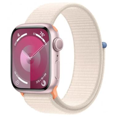 Смарт-годинник Apple Watch Series 9 GPS + Cellular 41mm Pink Aluminum Case with Starlight Sport Loop (MR9N3, MT553) фото №1