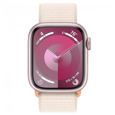 Смарт-годинник Apple Watch Series 9 GPS + Cellular 41mm Pink Aluminum Case with Starlight Sport Loop (MR9N3, MT553) фото №2