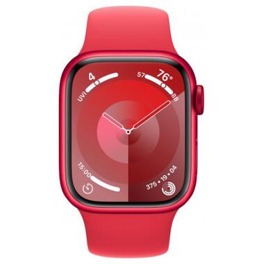 Смарт-годинник Apple Watch Series 9 GPS 41mm (PRODUCT)RED Aluminium Case with (PRODUCT)RED Sport Band - M/L (MRXH3QP/A) фото №2