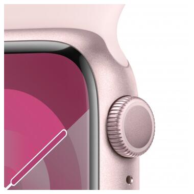 Смарт-годинник Apple Watch Series 9 GPS 41mm Pink Aluminium Case with Light Pink Sport Band - M/L (MR943QP/A) фото №3
