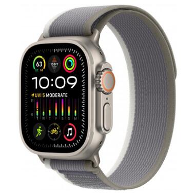 Смарт-годинник Apple Watch Ultra 2 GPS + Cellular 49mm Titanium Case with Green/Grey Trail Loop - M/L (MRF43UL/A) фото №1