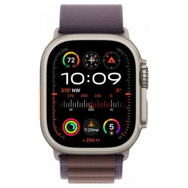 Смарт-годинник Apple Watch Ultra 2 GPS + Cellular 49mm Titanium Case with Indigo Alpine Loop - Medium (MRET3UL/A) фото №2