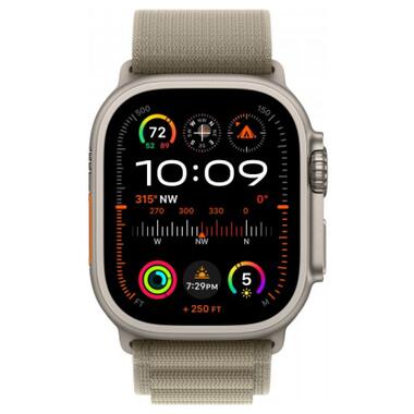 Смарт-годинник Apple Watch Ultra 2 GPS + Cellular 49mm Titanium Case with Olive Alpine Loop - Large (MRF03UL/A) фото №2