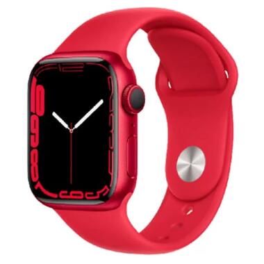 Смарт-годинник Apple Watch Series 7 45mm GPS + LTE RED Aluminum Case With PRODUCT RED (MKJU3) фото №1