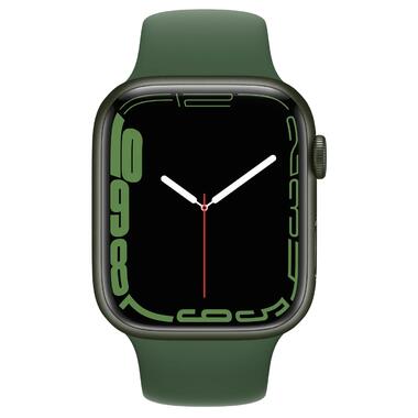Смарт-годинник Apple Watch Series 7 GPS + Cellular 45mm Green Aluminum Case with Clover Sport Band (MKJ93/MKJR3) фото №2