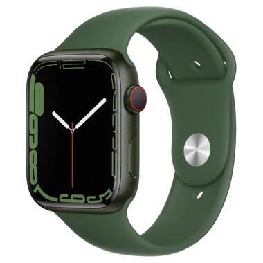 Смарт-годинник Apple Watch Series 7 GPS + Cellular 45mm Green Aluminum Case with Clover Sport Band (MKJ93/MKJR3) фото №1