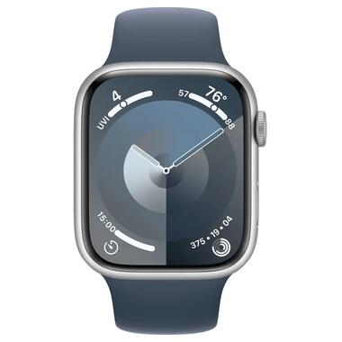 Смарт-годинник Apple Watch S9 MRMH3, 45mm, Slv/Almn Case, w.Storm Blue Sport Band , M/L, GPS+LTE фото №2