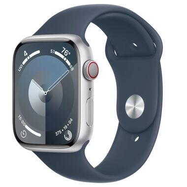 Смарт-годинник Apple Watch S9 MRMH3, 45mm, Slv/Almn Case, w.Storm Blue Sport Band , M/L, GPS+LTE фото №1