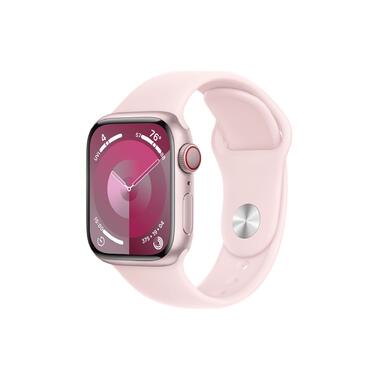 Смарт-годинник Apple Watch S9 MRML3, 45mm, Pink Aluminium Case, w.Light Pink Sport Band, M/L, GPS+LTE фото №1