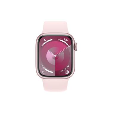 Смарт-годинник Apple Watch S9 MRML3, 45mm, Pink Aluminium Case, w.Light Pink Sport Band, M/L, GPS+LTE фото №2