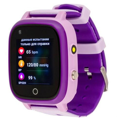 Дитячий смарт-годинник AmiGo GO005 4G WIFI Thermometer Purple фото №2
