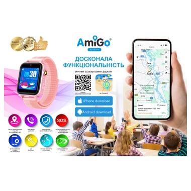 Смарт-часы Amigo GO10S Pro WIFI Розовый (1182493) фото №5