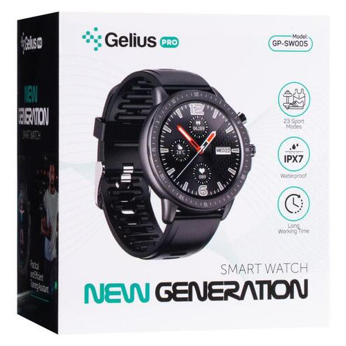 Смарт-годинник Gelius Pro GP-SW005 (New generation) (IPX7) Black фото №25