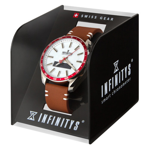 Смарт-годинник Atrix INFINITYS X10 45mm Swiss Classic Chrono Red-white (swwpaii1sccrw) фото №9
