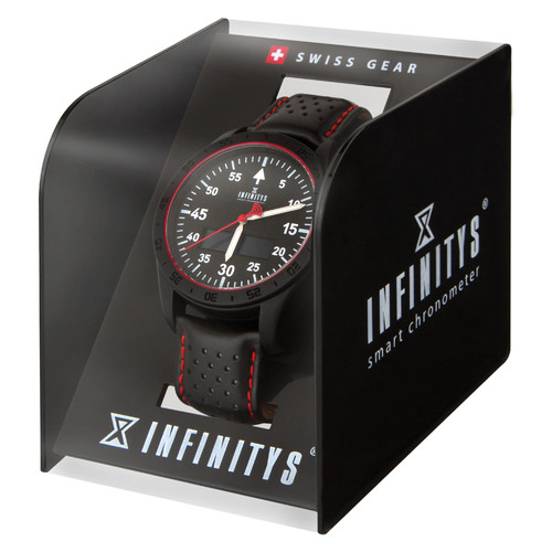 Смарт-годинник Atrix INFINITYS X20 45mm Swiss Sport Chrono Black-leather (swwpaii2sscbl) фото №10