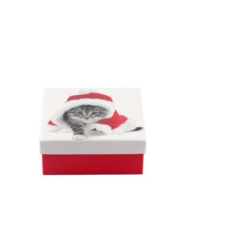 Коробка подарункова ООТВ Santa Cat 12 х 12 х 8 см фото №2