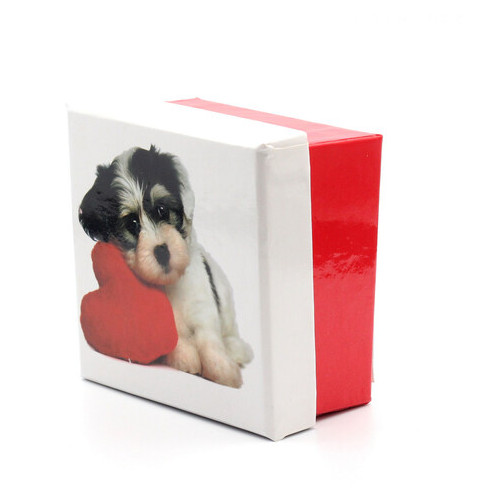 Коробка подарункова ООТВ Собака із серцем 8 х 8 см фото №2