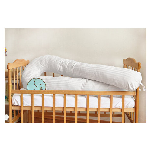 Подушка для беременных 3 в 1 U Premium 120 см Добрый Сон белая 13-04/5 фото №1