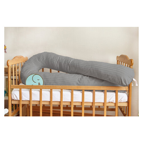 Подушка для беременных 3 в 1 U Premium 120 см Добрый Сон серый 13-04/2 фото №1