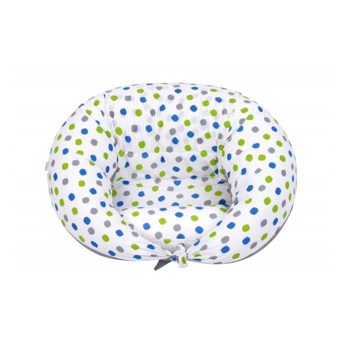Подушка для вагітних 10 у 1 Nuvita DreamWizard Біла з точками NV7100Dots фото №4