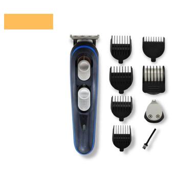 Професійна акумуляторна машинка для стрижки волосся триммер з насадками XRPO GM-587 чорна (GM-587) фото №1