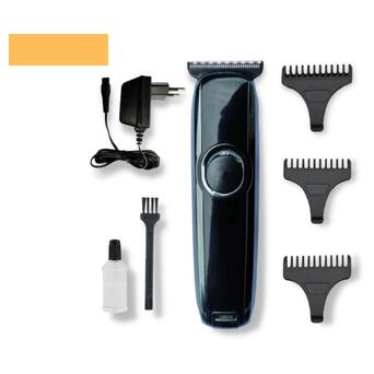 Професійна акумуляторна машинка для стрижки волосся триммер з насадками XRPO KM-3800 чорна (40960-KM-3800) фото №1