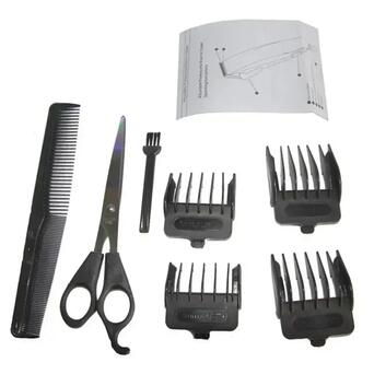 Професійна машинка для стрижки волосся з насадками XRPO GM-806 чорна (lp-88031) фото №5