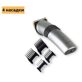 Професійна машинка для стрижки волосся та бороди з насадками XRPO RF-609 сіра (lp-89532) фото №2