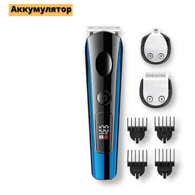 Професійна акумуляторна машинка для стрижки волосся з насадками XRPO VGR-259 синя (41474-259_355) фото №2
