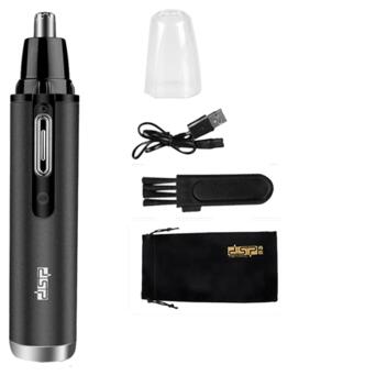 Тример електричний акумуляторний бездротовий для носа, вух та бороди 2в1 DSP 40007 чорний 3W (24328-40007_171) фото №5