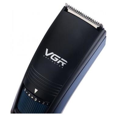 Машинка для стрижки волосся бездротова VGR V-052, Чорний/Синій 49384 фото №3