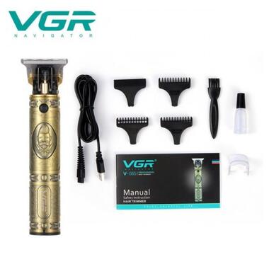 Професійна машинка для стрижки волосся, бороди, вусів триммер VGR V-085 (49572) фото №1
